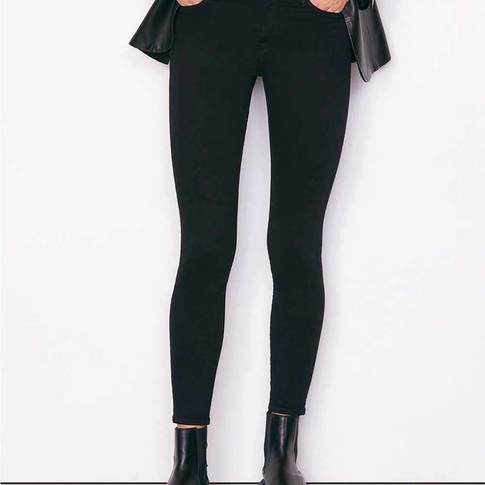 NWT Frame Le High Black Straight Leg Jeans - Size 28